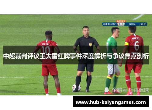中超裁判评议王大雷红牌事件深度解析与争议焦点剖析