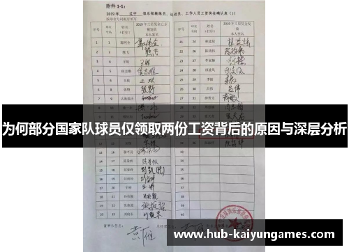 为何部分国家队球员仅领取两份工资背后的原因与深层分析